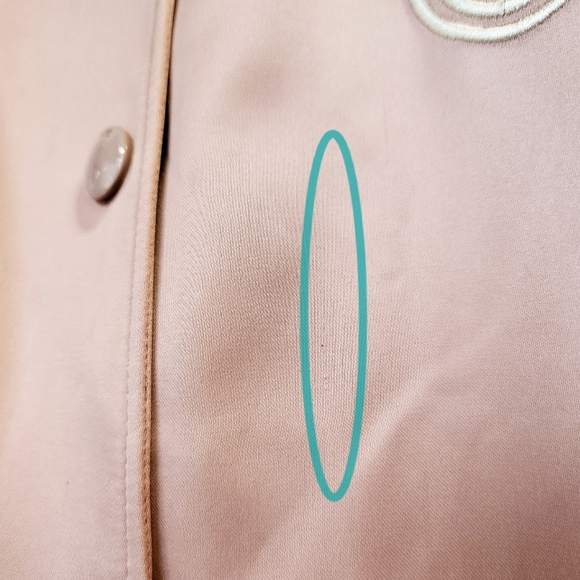 Coach Rainbow Souvenir Jacket M Medium Bomber Varsity Baby Pink Satin LGBTQ+ - Picture 10 of 16